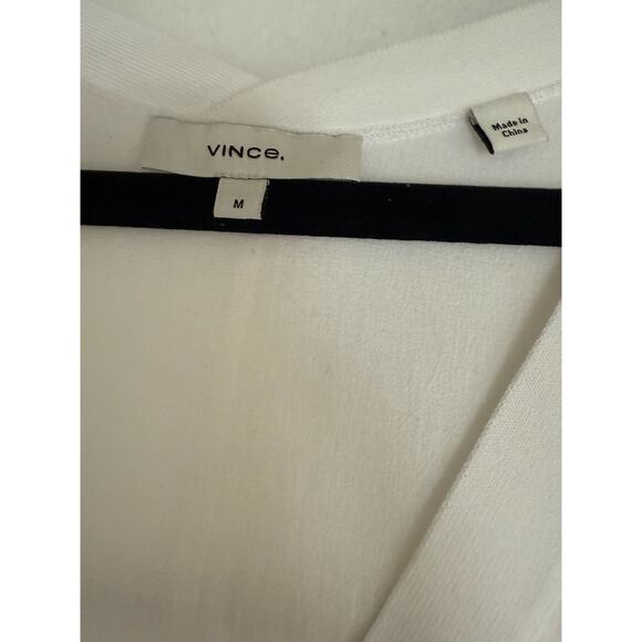 Vince Rib Trim Double V Neck Shell M - Picture 5 of 5